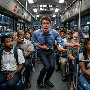 with one's fart in one's mouth