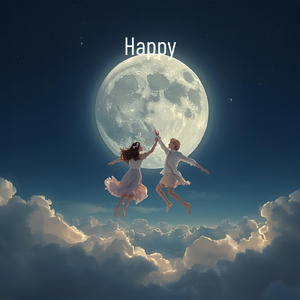 君といると月まで飛び上がりそう