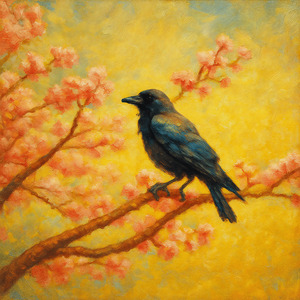 桜-カラスの花見-