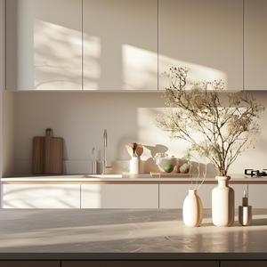 Sunlit kitchen