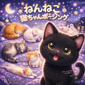 ねんねこ猫ちゃんポージング