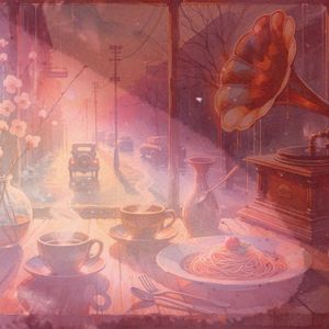 table for two under lofi skies
