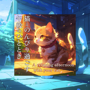 猫とのんびり過ごす午後のひととき