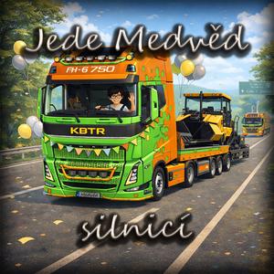 Jede Medvěd silnicí