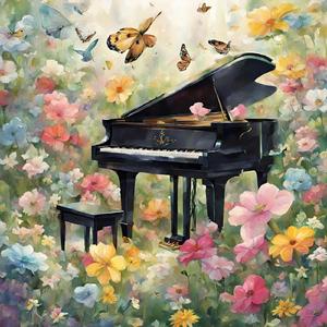 Klavierklang-Gartenidylle