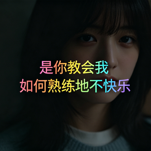 是你教会我如何熟练地不快乐