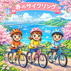 春のサイクリング