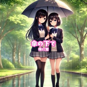 傘の下で