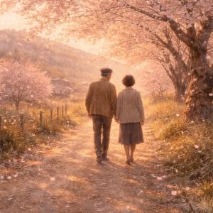 그리운 당신과 함께 걷던 봄길