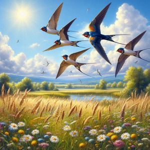 As andorinhas do meu verão