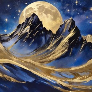 昆仑山山头上的月光