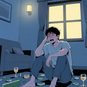 小王后悔打麻将