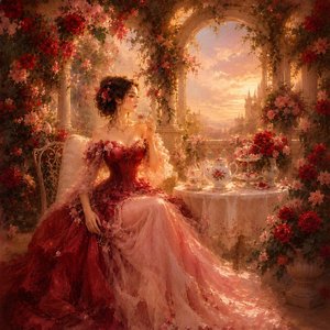 A Thousand Roses Beneath the Chandelier Sky