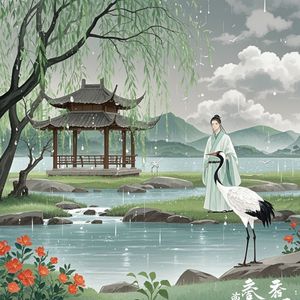 双调骤雨打新荷