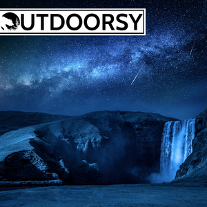 Summer Night Waterfall