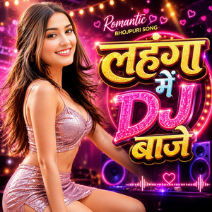 लहंगा में DJ बाजे
