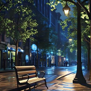 街角路灯下的思念