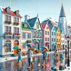 Rigning í Reykjavík