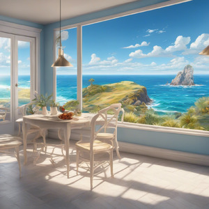 潮風のカフェで