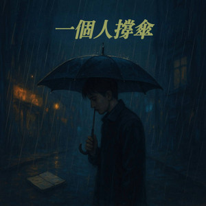 一个人撑伞