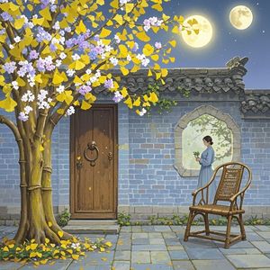 槐花香里的月光