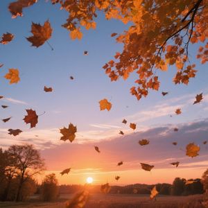 秋叶纷飞忆年少