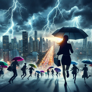 Heavy Rain with Lightning And Thunder, Thunderstorm Noise 18