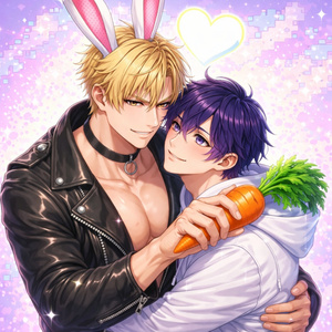 Horny bunny man