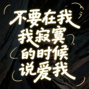 不要在我寂寞的时候说爱我