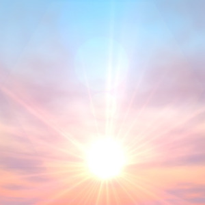 夜明けとともに天使が羽ばたく