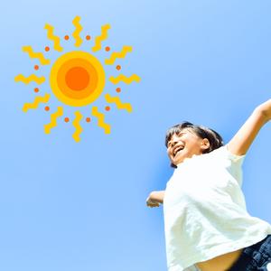 今日も明るく元気でいい天気