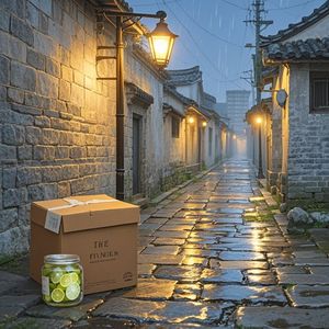 巷口旧灯