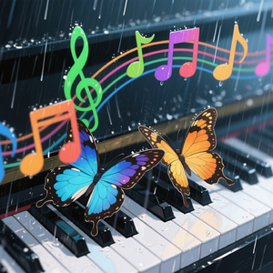 雨境睡眠曲（沉浸式雨景自然轻音乐）