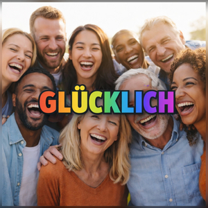 Glücklich