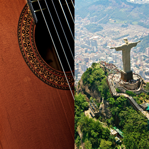 トロピカルスタイルなだめるような自然のアコースティックギター