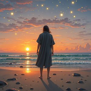 海与落日的信-sea