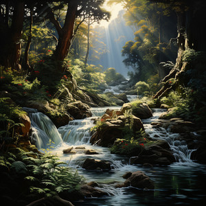 Serenidad Radiante En Las Cataratas