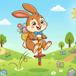 Skoczny zając wielkanocny