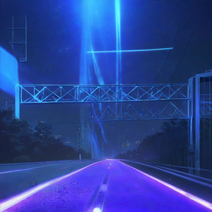 深夜のハイウェイ