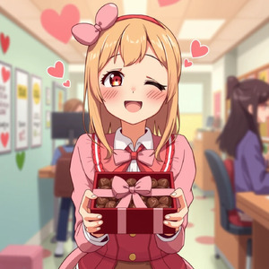 義理ですがチョコどうぞ