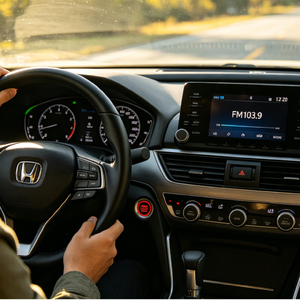 方向盘与收音机