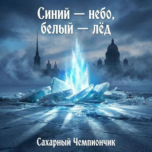 Синий — небо, белый — лёд