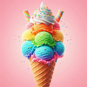 Rainbow Ice Cream