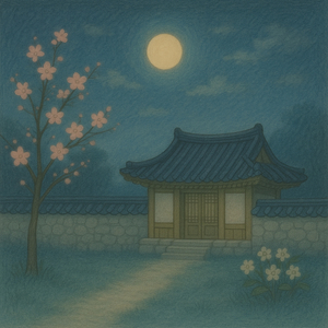 옛 담장 곁에 피는 꽃