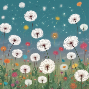 활발한 민들레 by @fierceafrobeats747