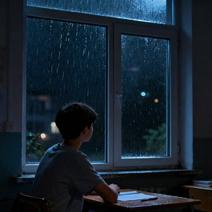 窗外的雨