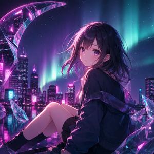 壊れた月の夜
