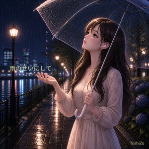 雨のせいにして