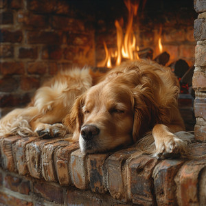 Cunas Relajantes Caninas Junto Al Fuego