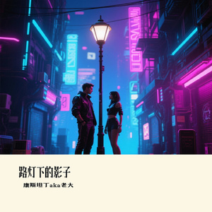 路灯下的影子